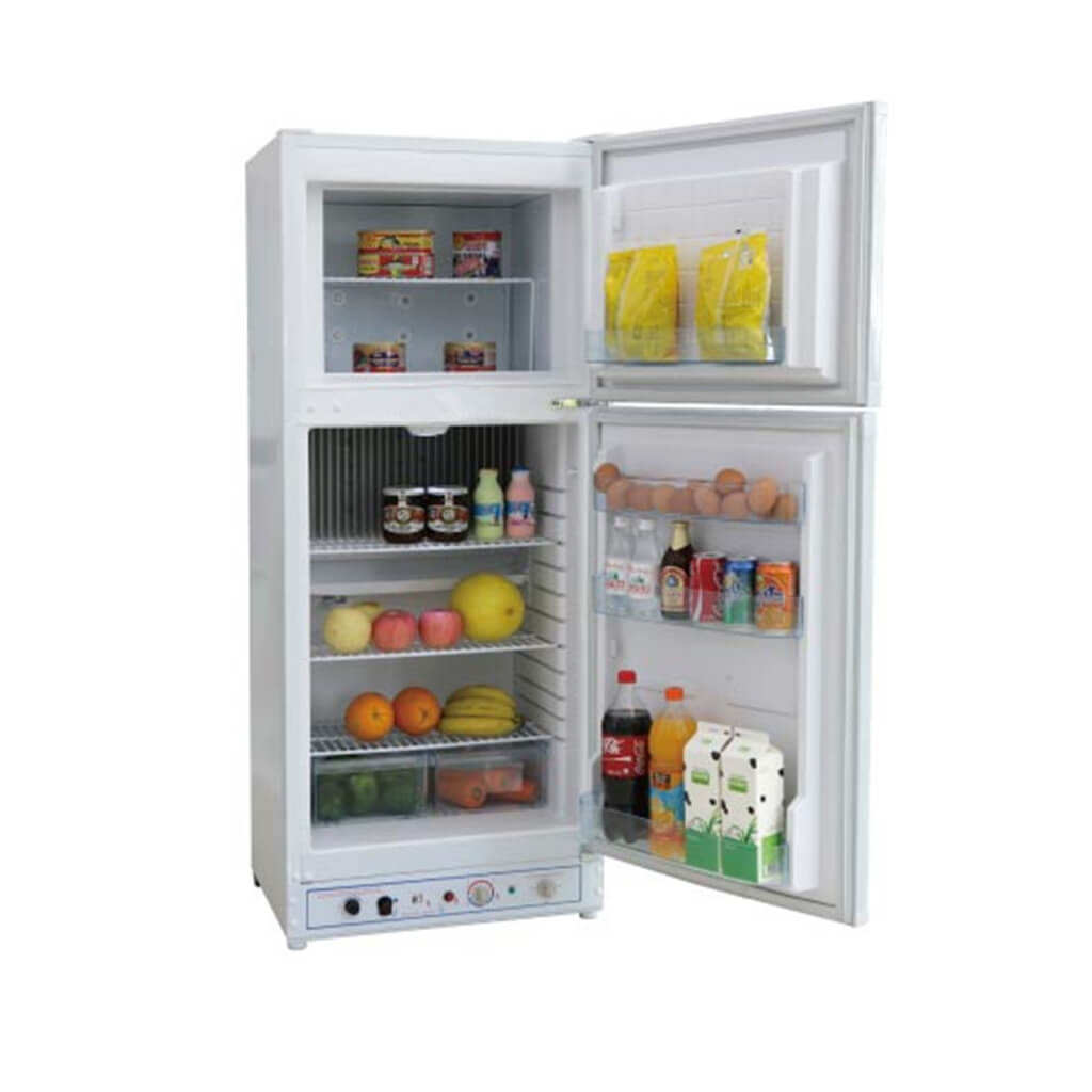 174L~380L Double Door 2 Way Camping Gas Refrigerator