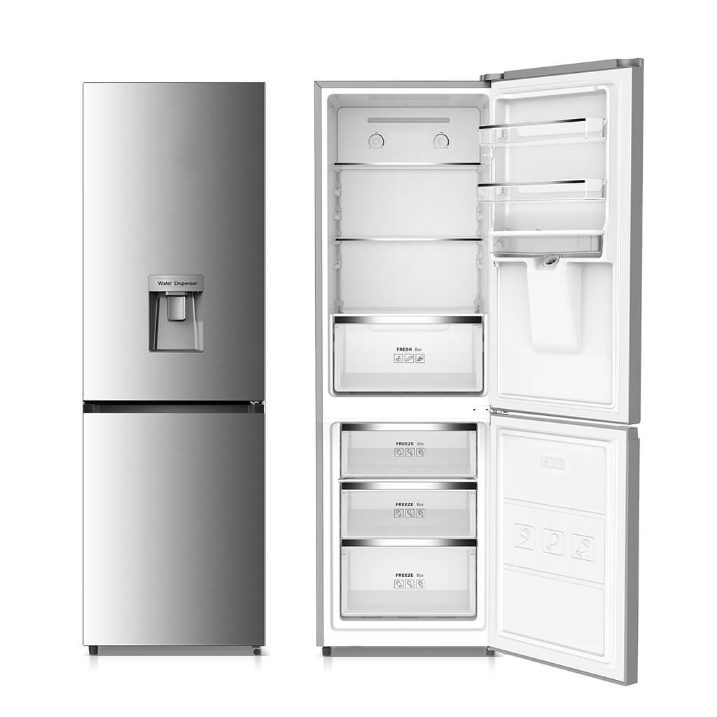 308L Two Door Bottom Freezer Fridge Optional Water Dispenser