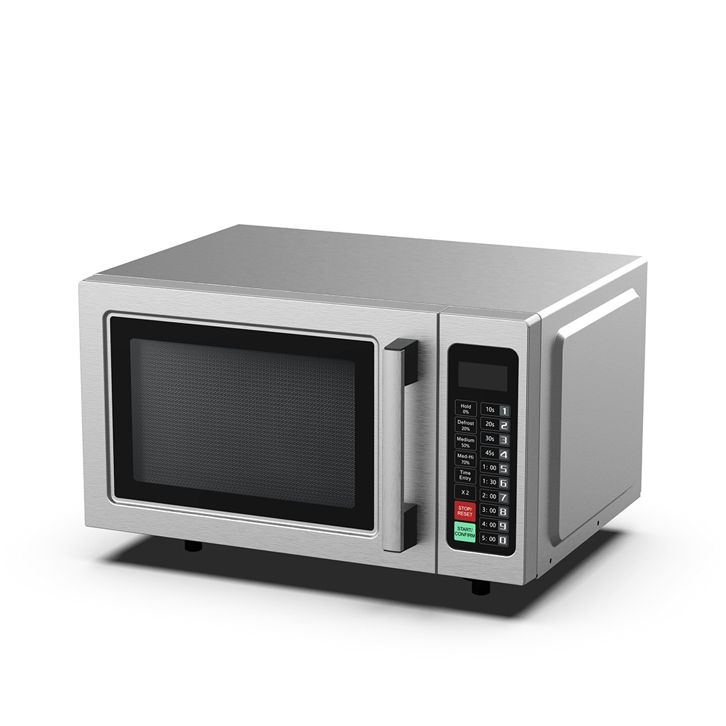 0.9 cu.ft Inverter Microwave Oven – 1000W Stainless Steel Countertop for High-Speed Cooking