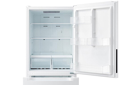 Smeta white refrigerator bottom freezer TDB-676WMU -detail
