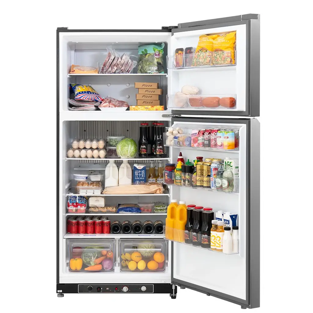 19 Cu.Ft Large Off Grid Propane Refrigerator with Freezer