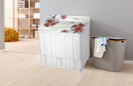 Smeta twin tub washing machine TWD-150AKS（100SG）-white