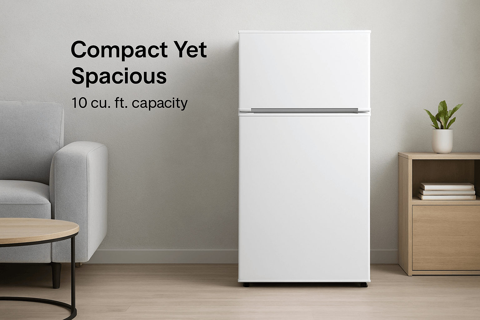 Smeta 10 cu ft refrigerator TDT-295WL