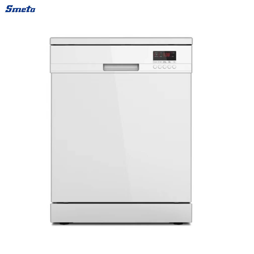 60cm Full Size Freestanding Dishwasher – 13 Place Settings, Silver Finish, Low Noise & ECO Wash