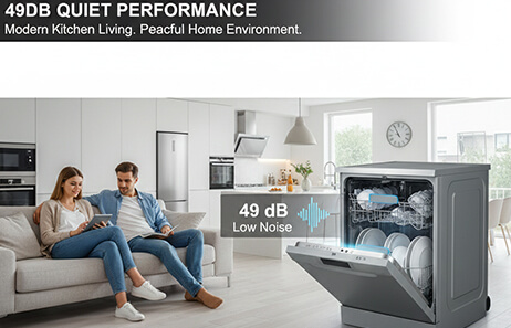 49dB-Quiet-Performance | Smeta full size dishwasher