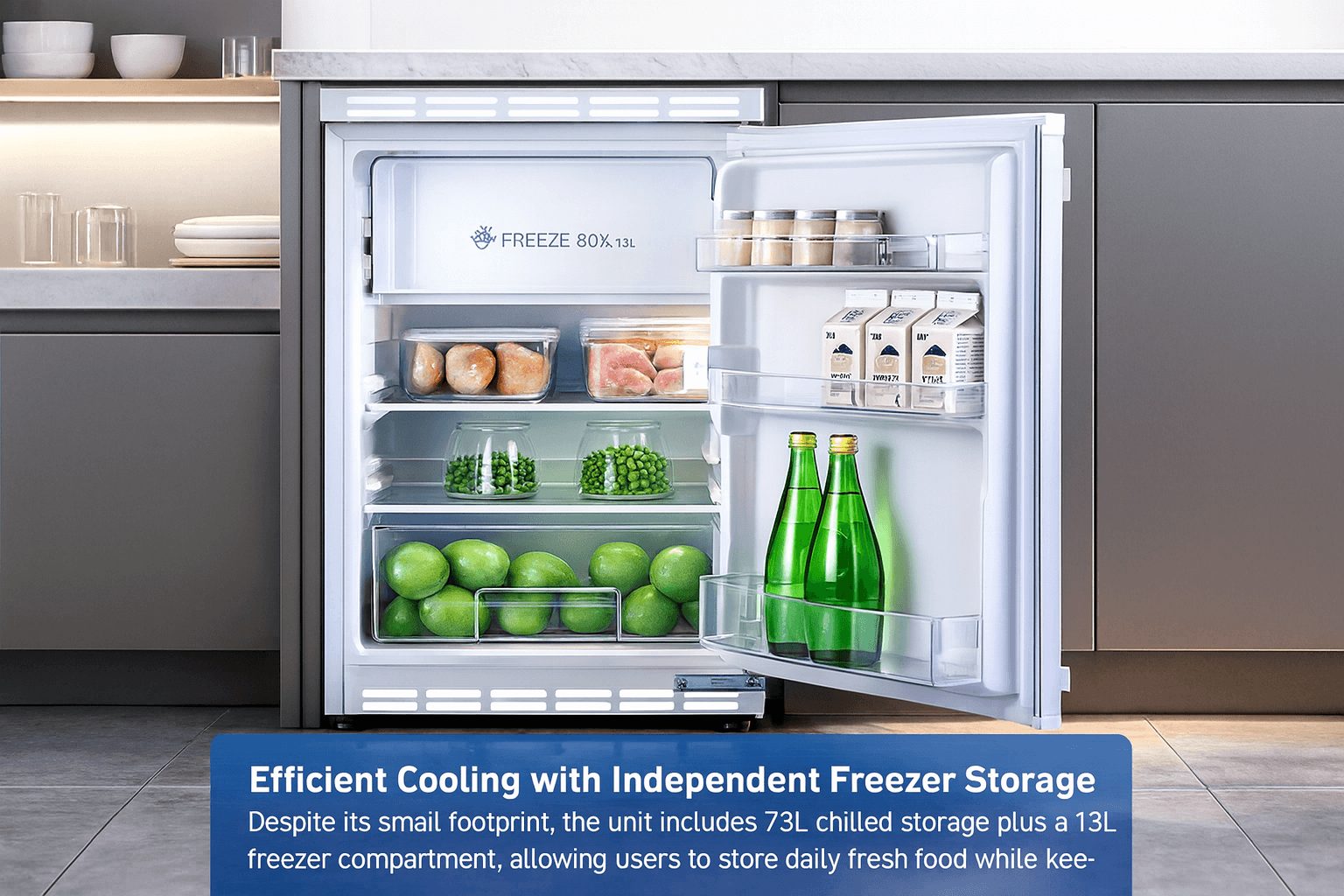 Smeta built in under counter fridge TSF-86Z1