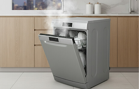 Multi-Program Washing System | Smeta freestanding dishwasher in kitchen