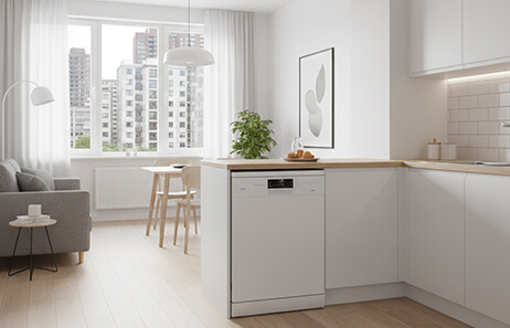 Smeta stand alone dish washer TDF12-60BM-5208C white