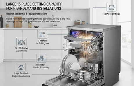 15-Setting Capacity | Smeta dishwashers