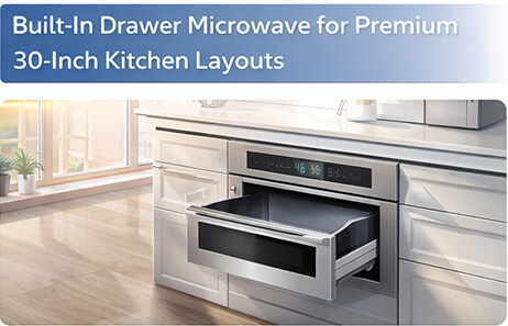 Smeta 30 inch built in microwave TMB100-34LTMM(SU) | Built-In Drawer Microwave