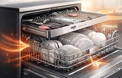 Cutlery Tray & Flexible Storage Design | Smeta dishwashers