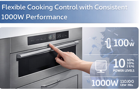 Smeta 30 inch built in microwave TMB100-34LTMM(SU) Flexible Cooking Control