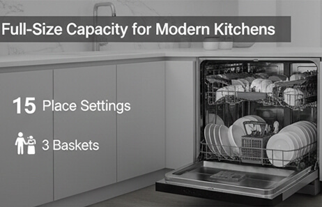 Full-Size Capacity for Modern Kitchens | Smeta dishwasher