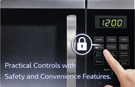 Smeta microwave black stainless TMD100-30LBSMU-2SD | Practical Controls