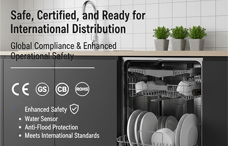 Safe, Certified, and Ready | Smeta slimline dishwasher
