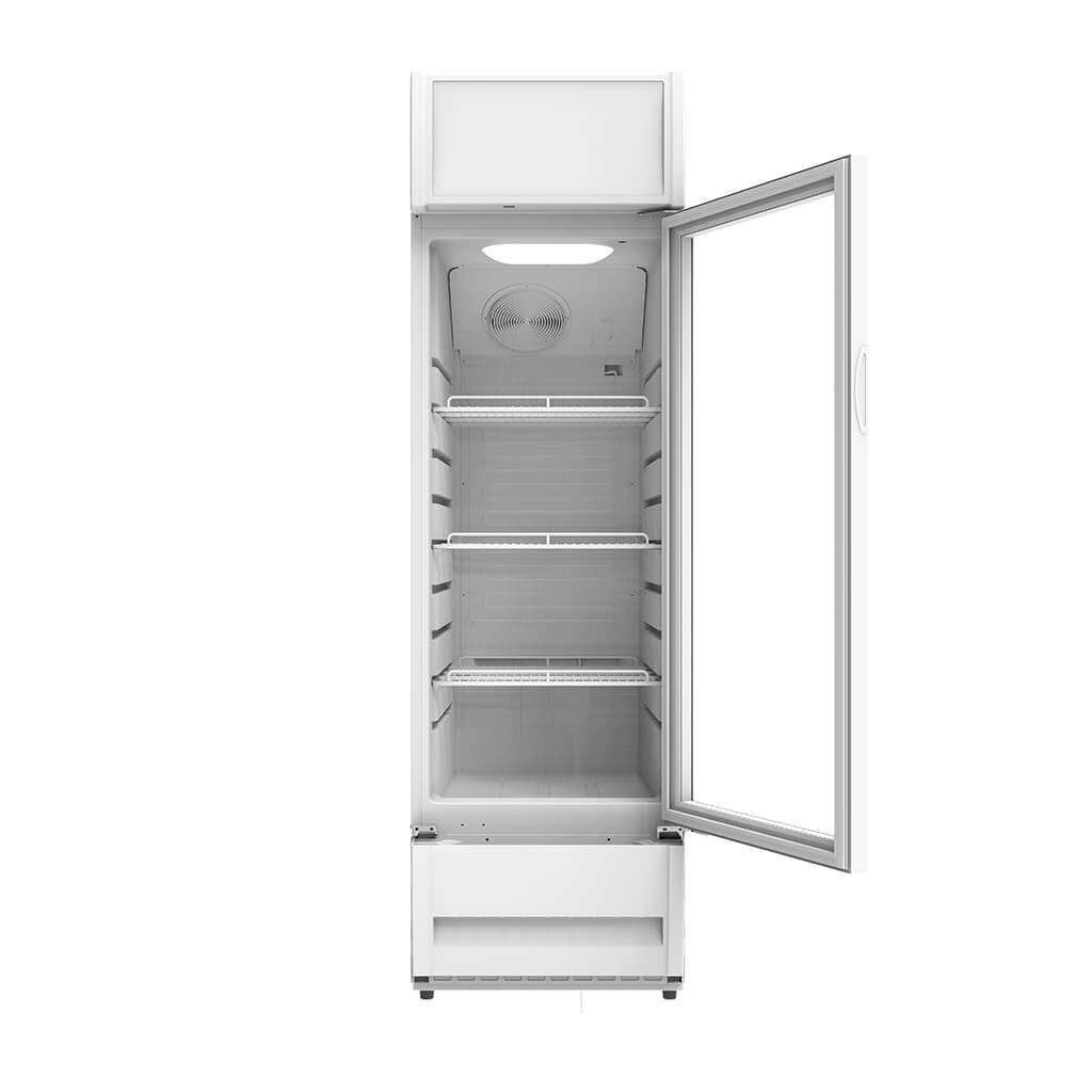 216/346L Single Door Glass Display Commercial Refrigerator