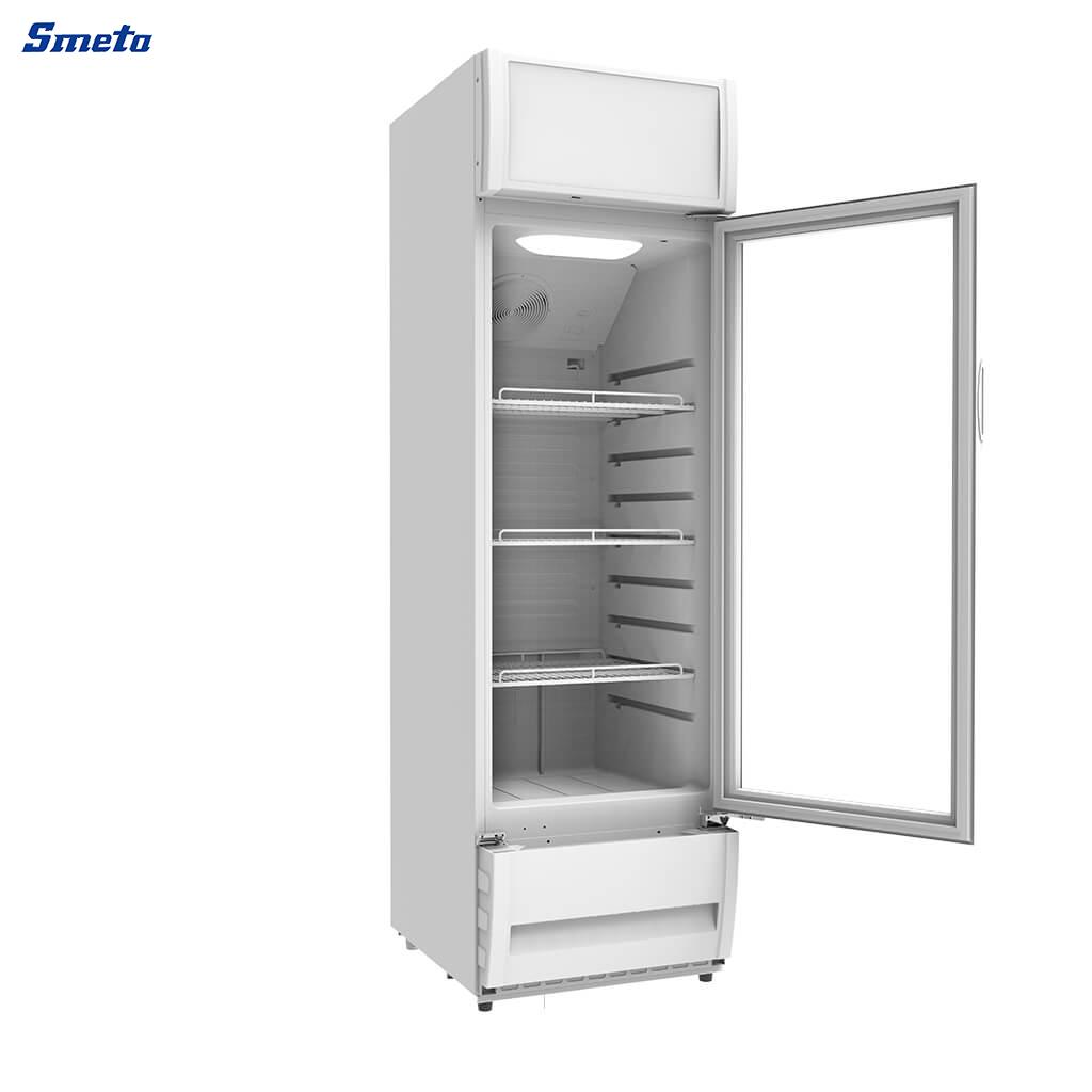 216/346L Single Door Glass Display Commercial Refrigerator