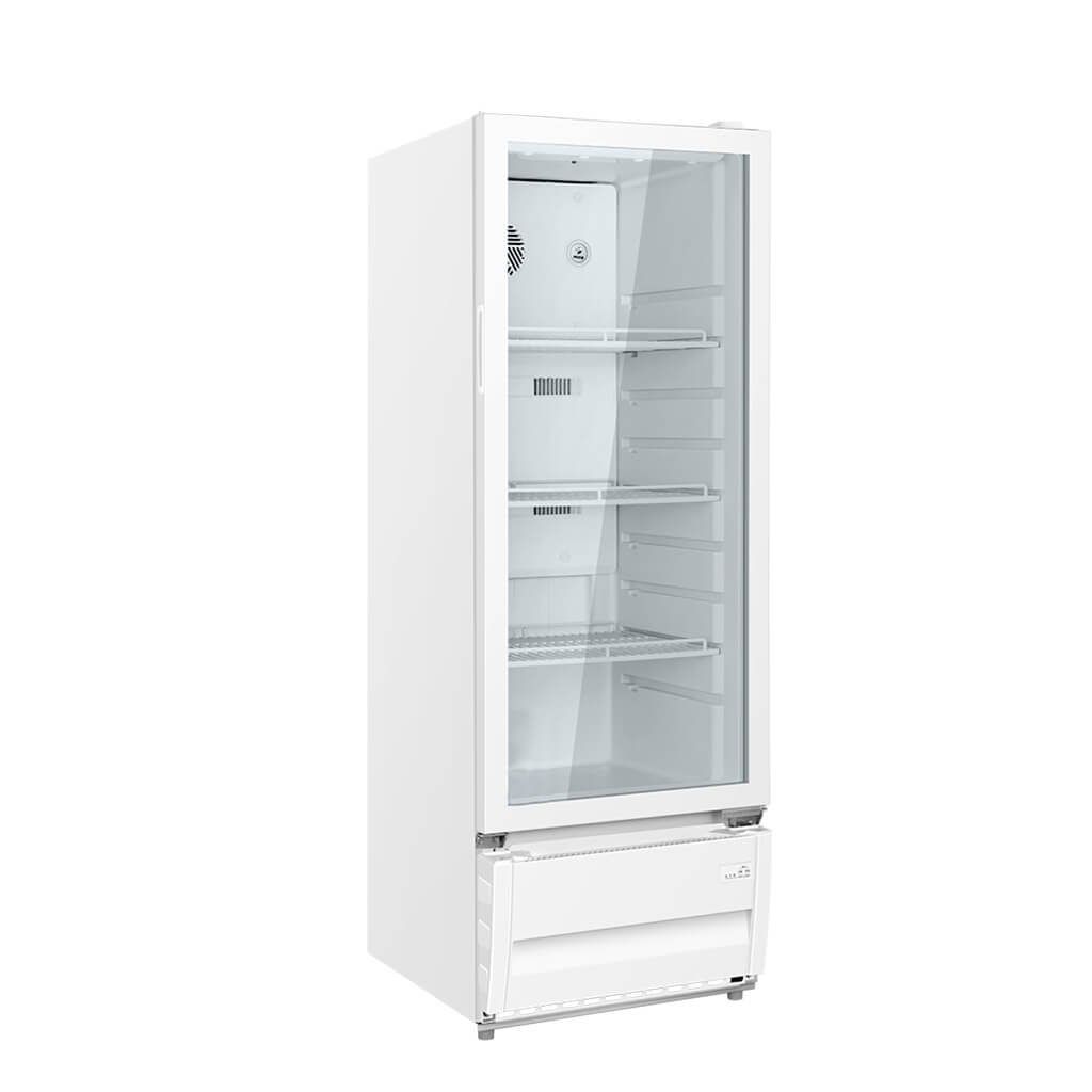 8.3/12 Cu.Ft. Single Door Commercial Fridge – Energy-Efficient Display Refrigerator with LED Lighting