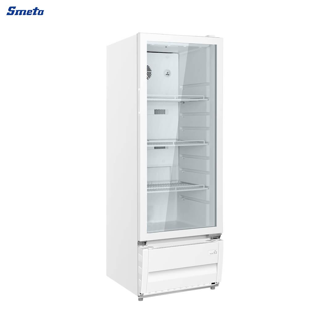 8.3/12 Cu.Ft. Single Door Commercial Fridge – Energy-Efficient Display Refrigerator with LED Lighting