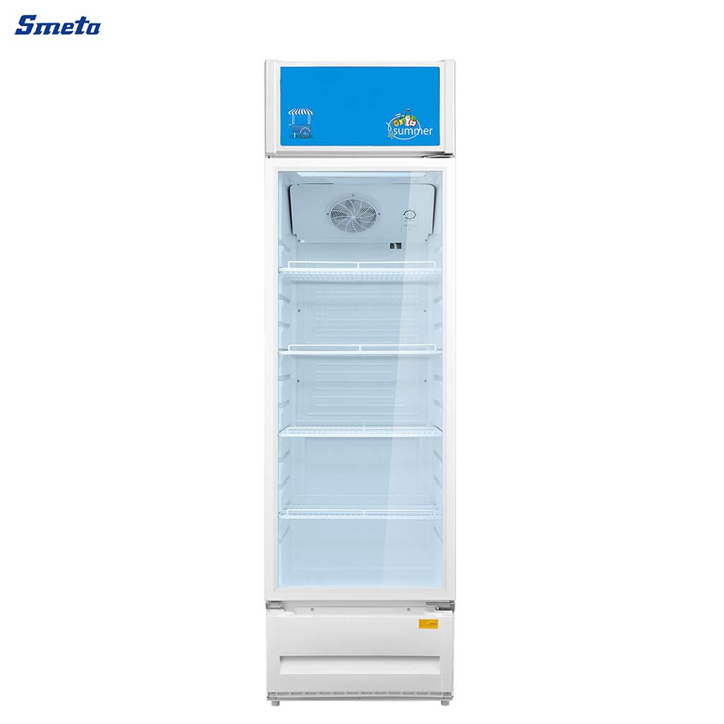 216/346L Single Door Glass Display Commercial Refrigerator