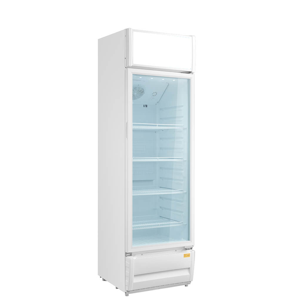 216/346L Single Door Glass Display Commercial Refrigerator
