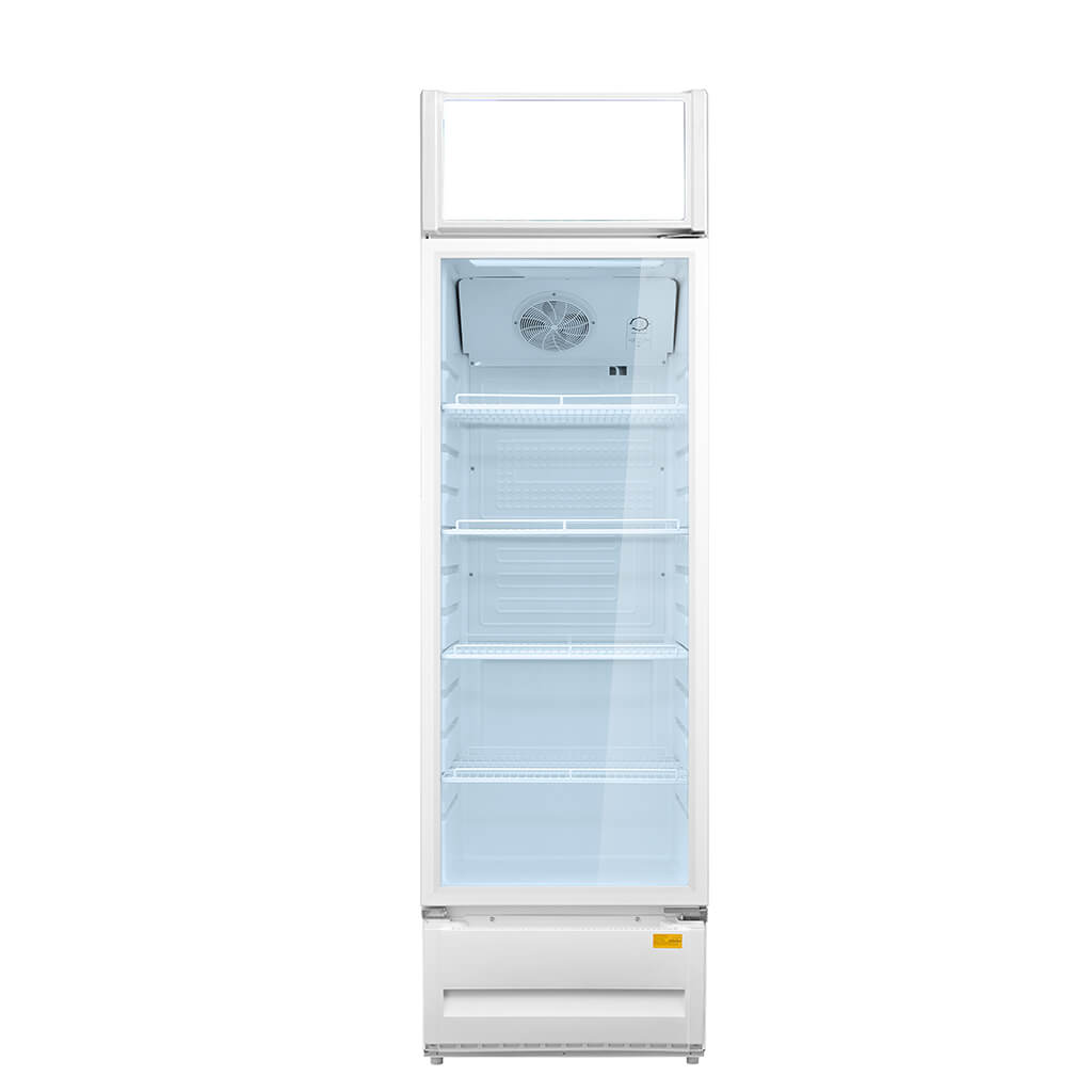 216/346L Single Door Glass Display Commercial Refrigerator