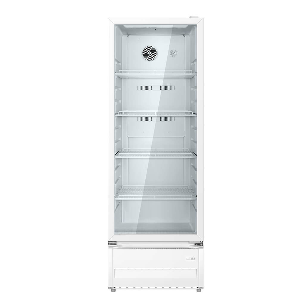 8.3/12 Cu.Ft. Single Door Commercial Fridge - Energy-Efficient Display Refrigerator with LED Lighting