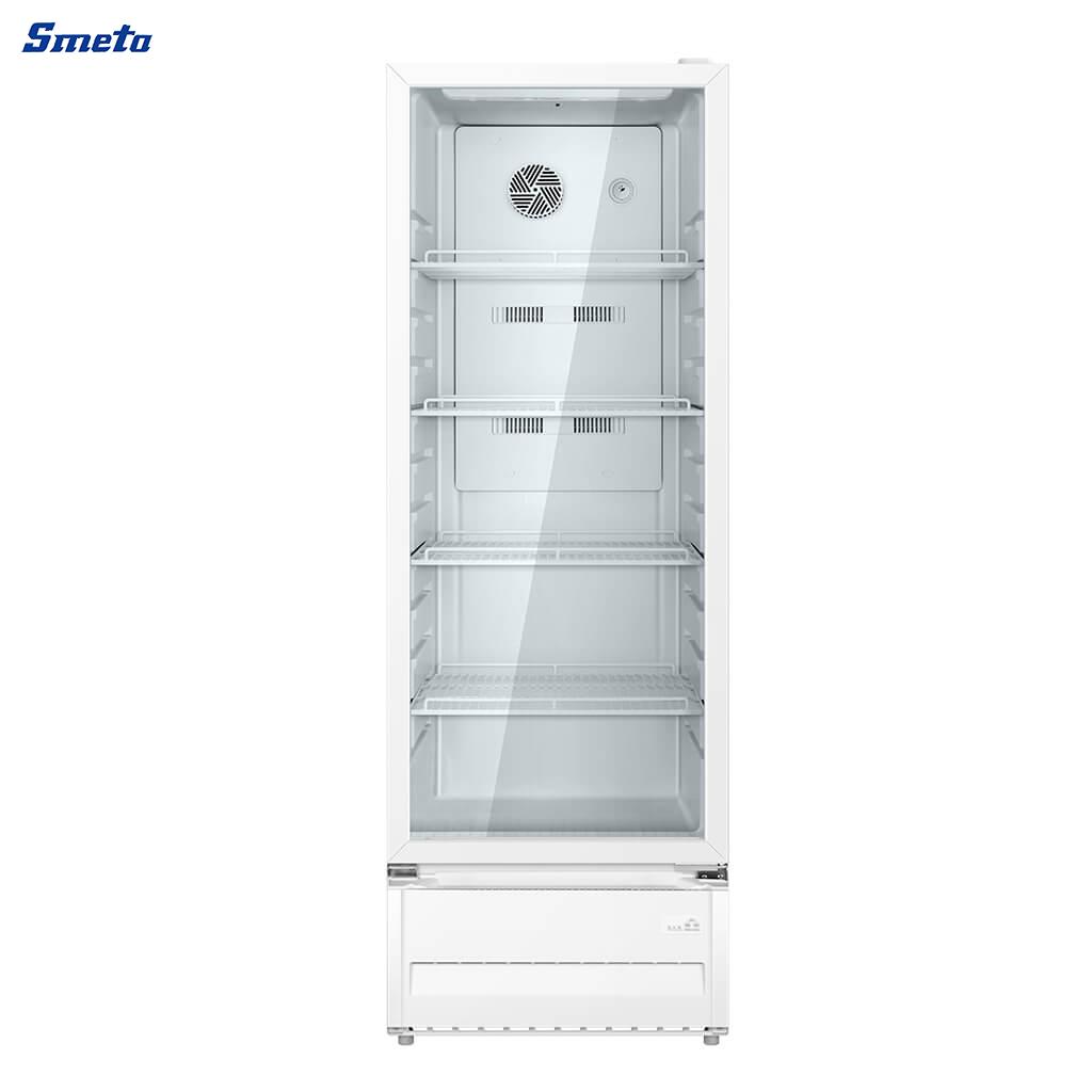 8.3/12 Cu.Ft. Single Door Commercial Fridge - Energy-Efficient Display Refrigerator with LED Lighting