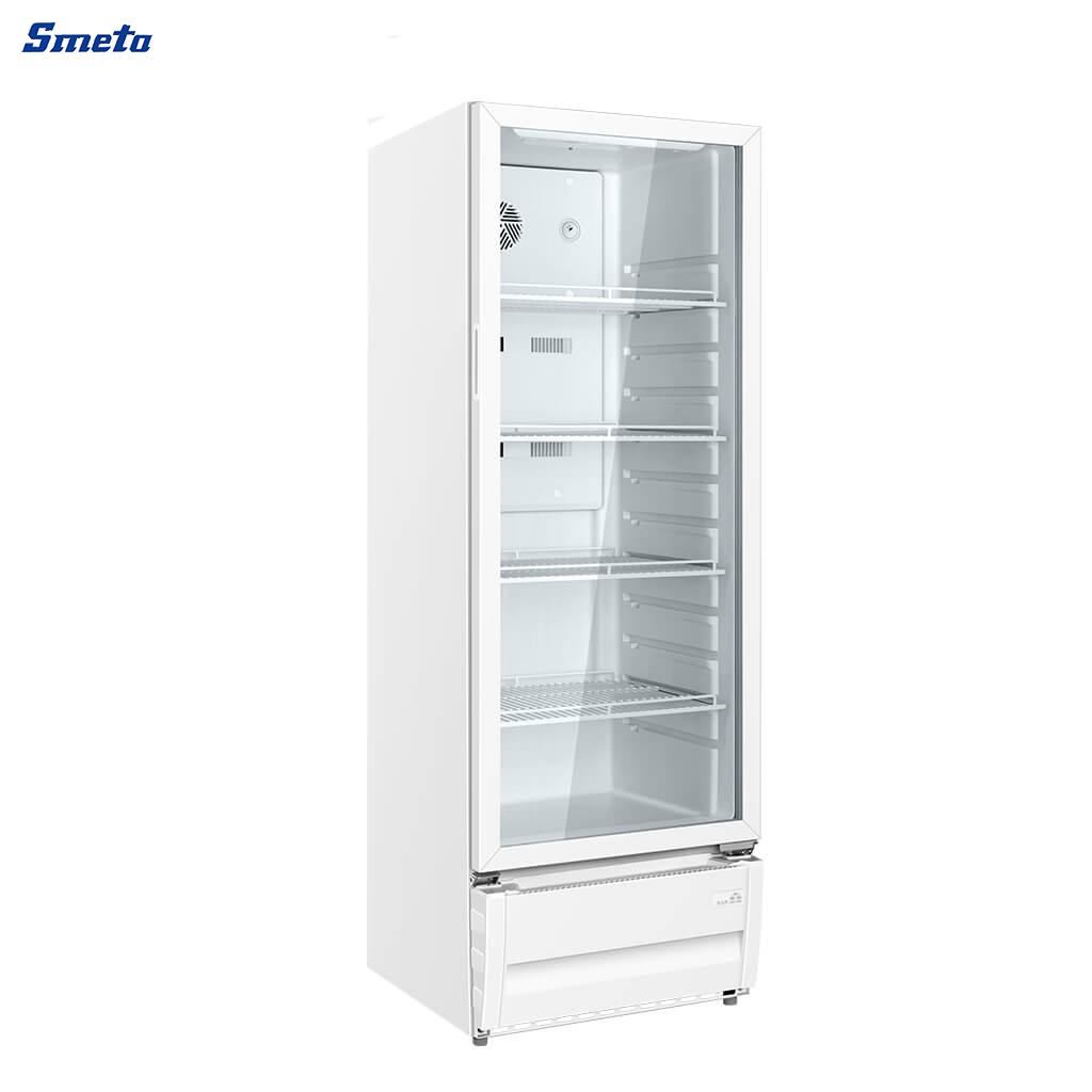 8.3/12 Cu.Ft. Single Door Commercial Fridge – Energy-Efficient Display Refrigerator with LED Lighting