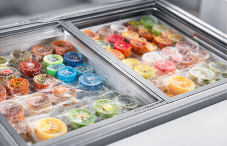 Smeta glass top freezer
