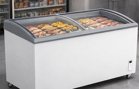 Clear Glass Display for Better Product Presentation | Smeta display freezer