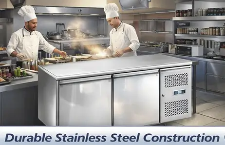 Durable Stainless Steel Construction | Smeta stainless steel under counter fridge