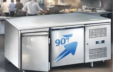 Self-Closing Doors for Convenience and Efficiency | Smeta stainless steel under counter fridge