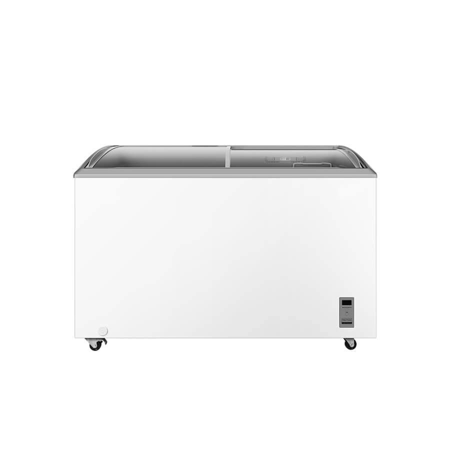 439/539L Curved Glass Top Display Freezer for Ice Cream & Gelato