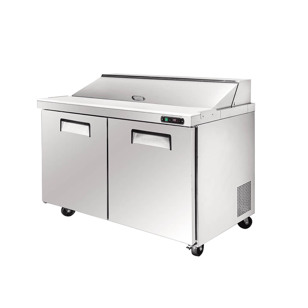 13.2 Cu.Ft. Commercial Under Counter Refrigerator with Prep Table | Sandwich & Salad Fridge