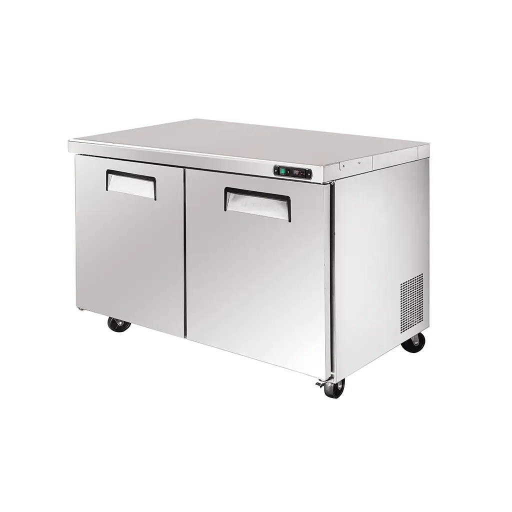 48” Under Counter Freezer with Worktop | 2 Door Commercial Counter Freezer