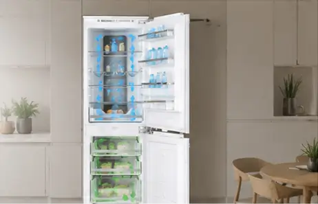 Total No Frost & Dual Cooling System for Stable Food Preservation | Smeta fridges
