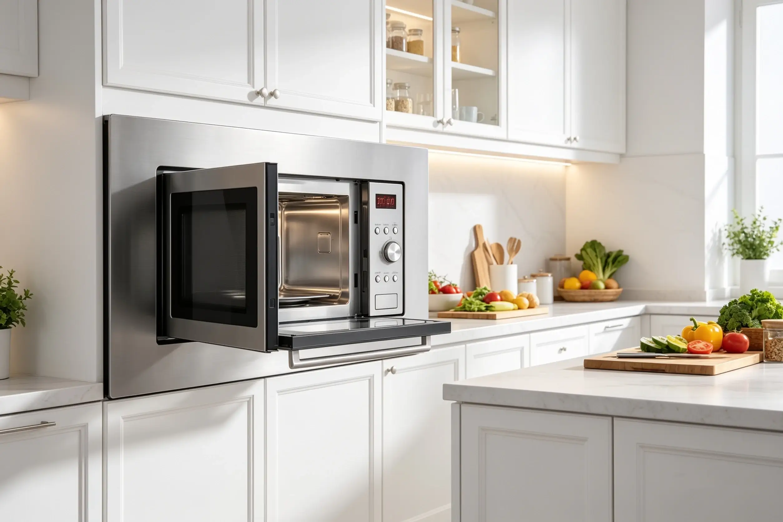 Compact Built-In Solution for Contemporary Kitchen Projects | compact microwave oven