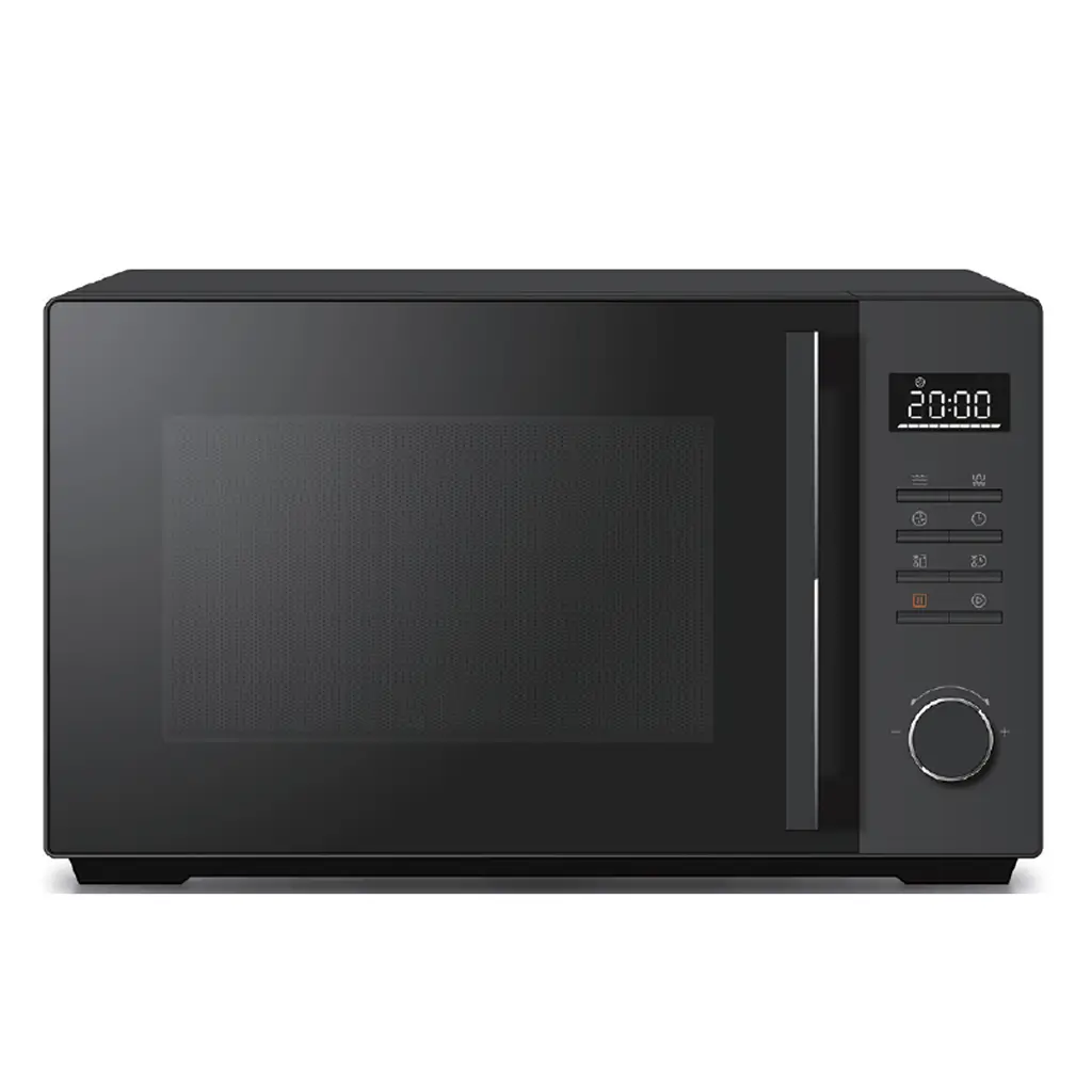 25L Black Countertop Microwave Convection Oven with Grill Function & 900W Power