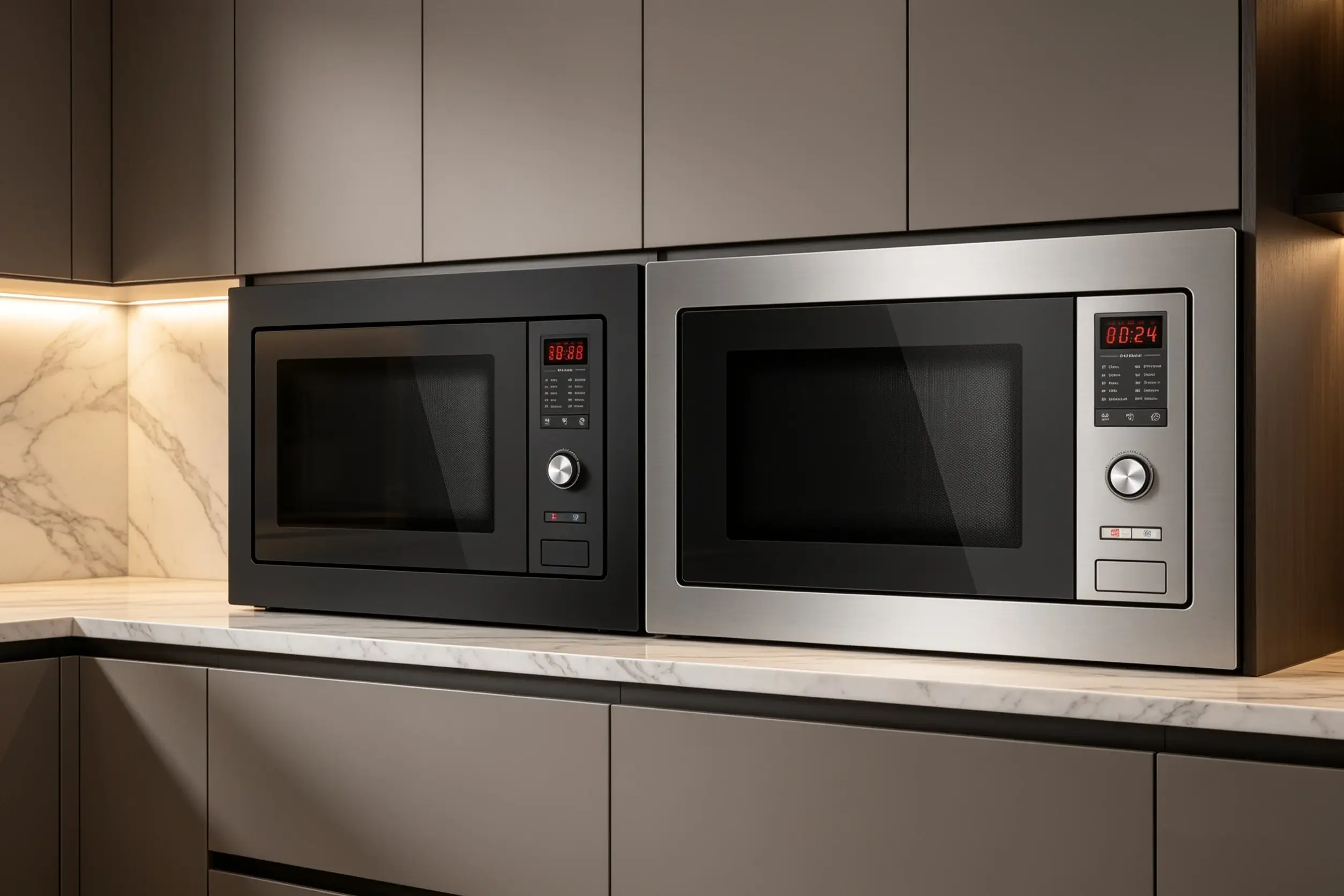 Stylish Built-In Design for Contemporary Kitchen Projects | Smeta built in microwave oven