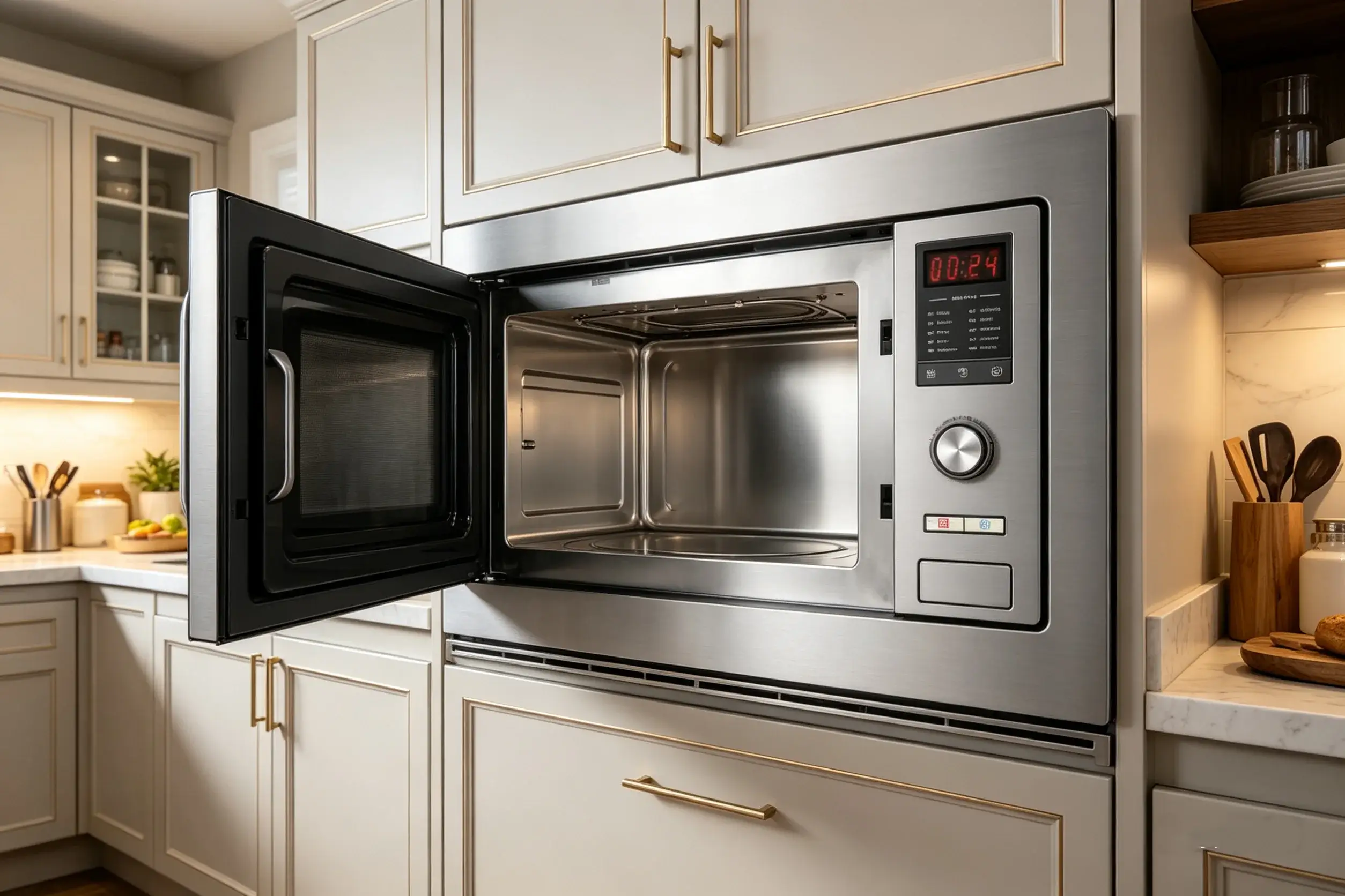 Stainless Steel Cavity for Durability and Easy Maintenance | Smeta built in microwave oven