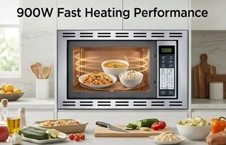 Powerful 900W | Smeta 24 built in microwave