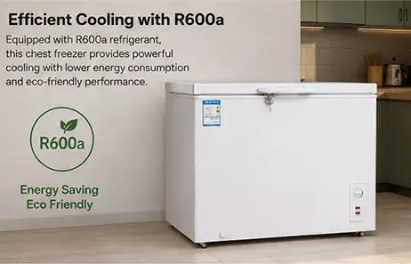 Efficient Cooling with R600a_Smeta horizontal freezer
