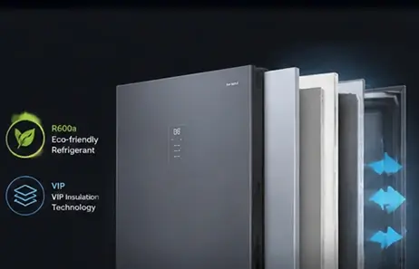 Energy-efficient Cooling System with VIP Insulation | Smeta garage ready fridge