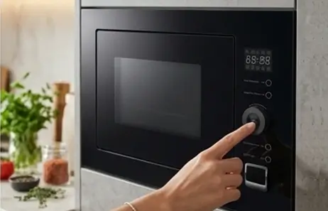 Intelligent Digital Operation with 8 Auto Menus | Smeta black built in microwave TMB90-25LKMM(8C)