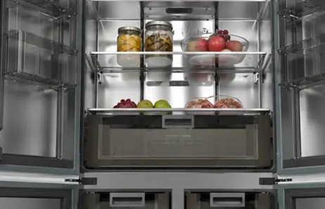 Inverter Fridge Freezer with Efficient Cooling Performance | Smeta american side by side fridge freezer