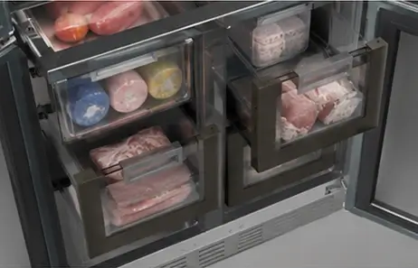 No Frost Refrigerator with Easy Storage Management | Smeta american side by side fridge freezer