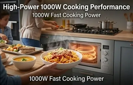 Powerful 1000W Microwave | Smeta built in microwave oven TMB100-34LBMM(8S)