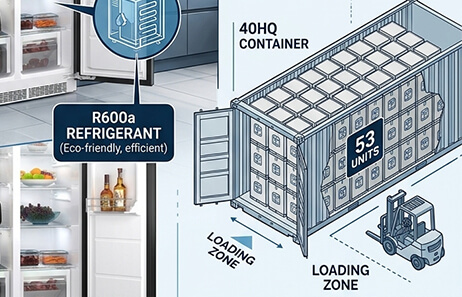 Reliable Construction for Bulk Distribution | Smeta integrated side by side fridge freezer