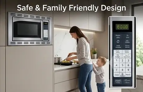 Safety-Focused Design | Smeta 24 built in microwave